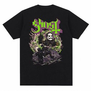 Nuevo Ghost Rock Band Camiseta con estampado gráfico Hombres Mujeres Fi Casual Rock Streetwear Manga corta Tallas grandes Camiseta Unisex v9jF #