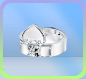 Nieuw cadeau 925 Sterling Silver Classic T Logo Rings Heart Rings Rose Gold Silver Sieraden Match World Sieraden voor Girl3909941