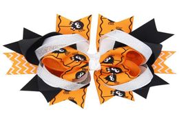 Nouvelles filles Halloween Hair Clips Halloween Boutique Hair Bows Hairclips Childrens Hair Accessories Baby Boutique Bow Barrette7295890