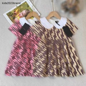 New Girls Partydress Jupe de bébé à manches courtes 90-140 cm Kids Designer Clothes Letter Imprimée Robe de princesse 24Pril