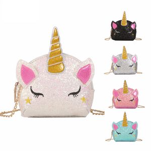 Nouvelles filles sacs et sacs à main pour les femmes Small Portefeuille Bagorne d'épaule Unicorn Kid Ladies Bolsa