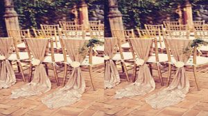 Nouveau glamour Maui Destination chaise de mariage dos ceintures couverture blanc ivoire sur mesure Banquet fête décor noël anniversaire Chai5756831