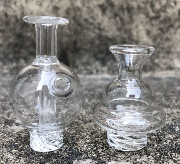 Nueva tapa de carburador de vidrio, tapas de carburador giratorias Cyclone Riptide con orificio de aire para Terp Pearl 30 mm XXL cuarzo banger Nails bong