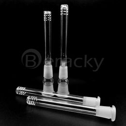Nieuwe glazen downstem diffuser 14mm tot 14 mm, 18mm tot 18mm, 14mm tot 18 mm mannelijke vrouwelijke glas naar beneden stengel voor glazen bongs DAB-rigs