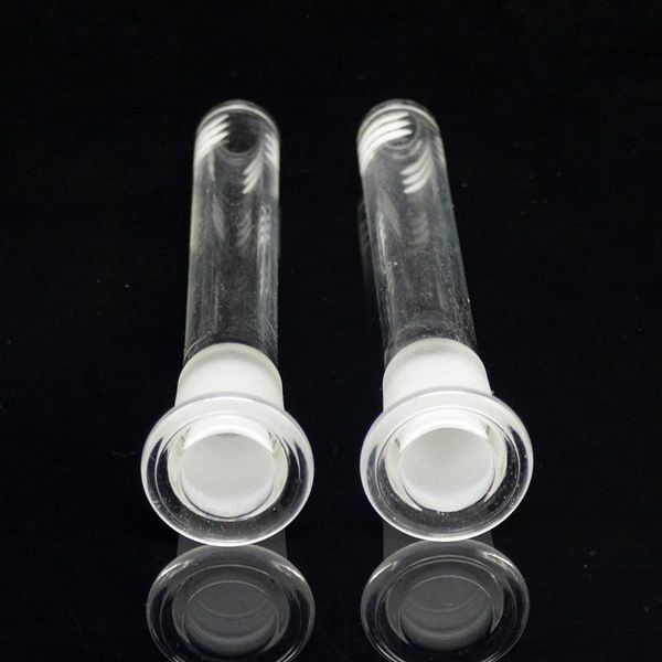 Nouveau tube en verre transparent de base d'insertion de tige en verre pour conduites d'eau pour plates-formes pétrolières bongs en verre conduites d'eau