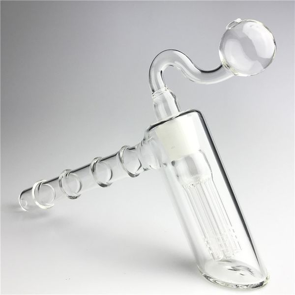 Bargot d'huile de marteau en verre Bang de pipe narguilé avec 18 mm femelle 6 mètres tube de filtre épais pyrex plates-formes bulles bulles bongs pour brûleurs tuyaux