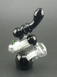 Nieuwe glazen rokende pijpen hamer 18 cm 175 g perc glas percolator bubbler waterpijp glazen buis tabak rook-bongs gratis verzending