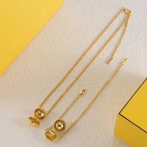 Nieuwe gouden luxe ketting designer designer ketting kettingen voor vrouw mode ketting cadeaillon sieraden levering