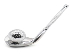 Nuevo Oro Plata Mini pipa para fumar Aleación de aluminio portátil Forma de pelota de golf Diseño innovador Imán de alta calidad desmontable Cak7914744