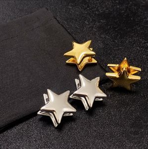 New Gold silver Star Ear studs diamants femmes 18K Gold Plated Earring Luxury Jewelry E6988