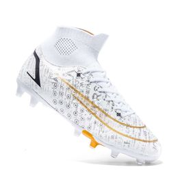 Nuevo Gold Soled High Top Football Boot Spiked Men's Sneakers Training Training Shoes Football Boot Women
