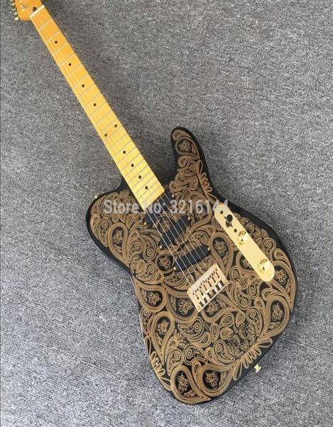 New Golden Flower Guitar Guitar Golden Accessoires Real Pos de l'usine entière Fournit EMS 5963739