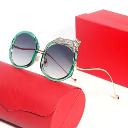 Nouvelles lunettes de soleil Golden Leopard pour femmes concepteur rond rose clair montures de lunettes de soleil surdimensionnées lunettes Party défilé de mode UV400 3010 TAILLE 60 17 145