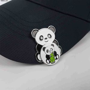 Nouvelle marque de balle de golf avec pince à chapeau magnétique dessin animé Panda Style Design marqueur accessoires livraison directe