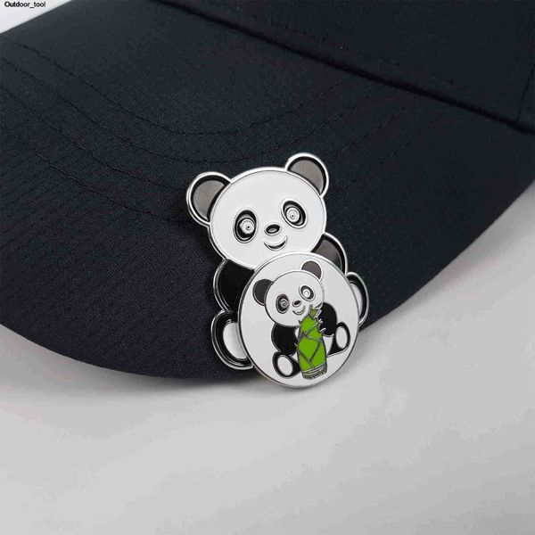 Nouvelle marque de balle de golf avec pince à chapeau magnétique dessin animé Panda Style Design marqueur accessoires livraison directe