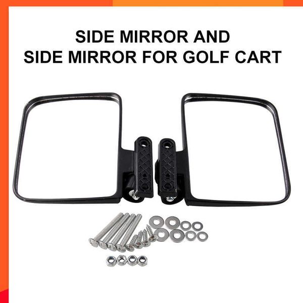 Nuevos espejos para carritos de golf: espejo retrovisor lateral plegable universal para carritos de golf Club NUEVO Reino Unido ~ Accesorios para automóviles