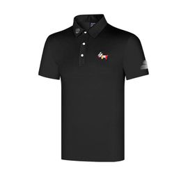 Nieuwe golfkleding heren golft-shirt comfortabel ademende golf t-shirt casual mode shirt, pet gratis verzending