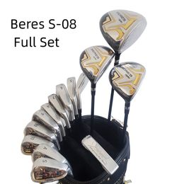 Nuevos palos de golf 4 Star Honma S-08 Juego completo Honma Beres S-08 Driver Fairway Woods Irons Putter Eje de grafito con cubierta para la cabeza / 14 piezas