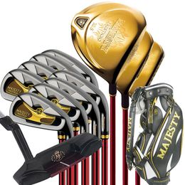 Nieuwe golfclubs Maruman Majesty Prestigio 9 complete clubs set Driver hout ijzers Putter en golftas Graphite Golf shaft Full Set320w