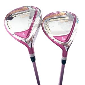 Tacos de golfe feminino 4 estrelas HONMA S-07 Fairway Woods 3 5 Loft Golf Wood Destro L Flex Haste de grafite e capa de cabeça