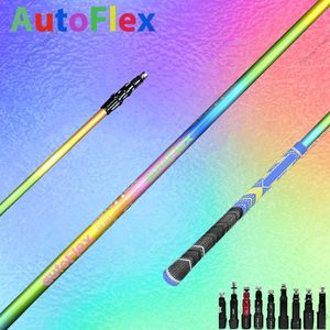 nouveau manche de golf personnalisable - arc-en-ciel Autoflex, manche de club - pointe 0,335 - options flexibles S,R,SR - poignée de manchon d'assemblage gratuite