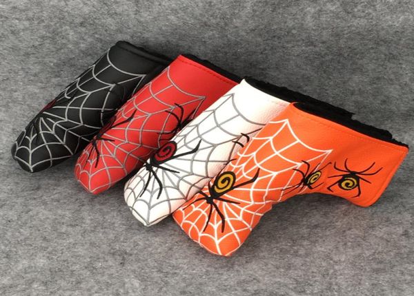 Nueva funda para la cabeza de Golf, protector de palo de Golf de cuero PU de alta calidad con funda de golf bordada con araña, 4 colores 6128467