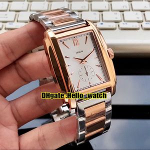 NIEUWE GONDOLO 5124 5124J-001 White Dial Automatic Mens Watch Two Tone Rose Gold Steel Armband Hoge kwaliteit Luxe horloges Hallo_Watch