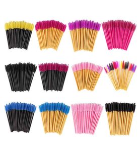 Nouvelle bonne qualité jetable 50 PCSPACK Eyelash Eye Lash Makeup Brush Mini Mascara Wands Applicator Bross Brush Eyellash Extension Tool5367793