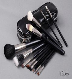 Nouveau brossage de maquillage de vente de bonne qualité 12 pcs Set Pouch Brush242Z2699171