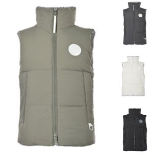 Nouvelle veste en duvet d'oie gilet série capsule étiquette blanche vers le bas automne et hiver gilet sans manches manteau