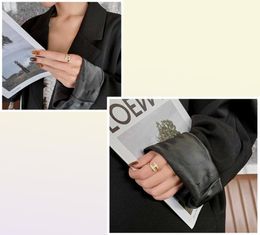New Gothic Design Classic H Letter Gold Anneaux pour femme 2021 Bijoux de mode coréenne Girl039 Gift Finger Luxury Set Accessories9241452318