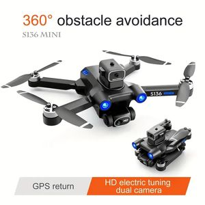 Nieuwe GPS -drone: HD Dual Camera Aerial Photography, Obstacle Vermedance, Brushless Helicopter, Foldable RC Quadcopter