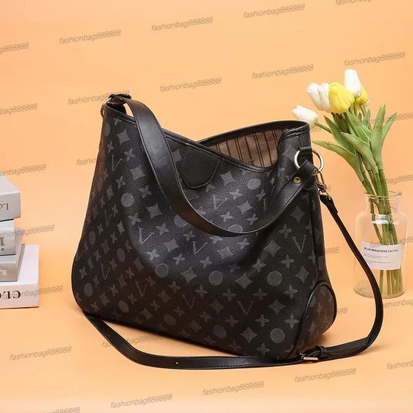 Nuevos bolsos GRACEFUL Moda Mujer MM Hobo bolso de compras Monedero clásico Cuero genuino Correa plana flexible Señora Bolsos de hombro monederos M43704