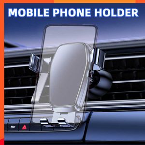 New Gravity Car Phone Holder Air Vent Clip Mobile Mount Stand Auto GPS Navigatie Smartphone Beugel voor Iphone 14 Samsung Huawei