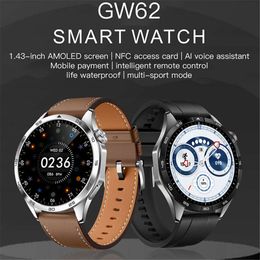 Nouveau GW62 Plus Smartwatch Bluetooth Call Payment Sleep Payment NFC Vocation Assistant sportif