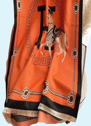 Nueva bufanda de cachemira H para mujer 039s invierno cálido largo y grueso bufanda para carro chal bufandas chales 5128892