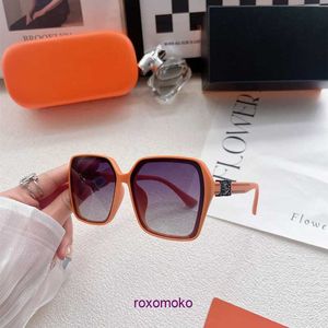 Nouvelles lunettes de soleil H Orange Design Original Luxury Femmes avec boîte avec boîte cadeau