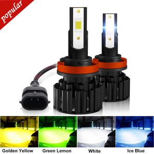 Nieuwe H7 LED -autokoplamp 20000lm 3570 CSP H4 6000K HB3 HB4 9005 9006 H8 H11 H9 H9 BULB LED MINI Auto Fog Lights 3000K White 6000K 8000K