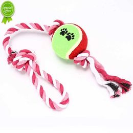 Nouveaux jouets de boule de chien hachikitty avec corde nouée pour petits chiens moyens mordant des dents de nettoyage 100% coton accessoires de chien
