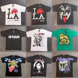 NIEUWE HAIKYUU Designer Mens Hell Star T -shirt Was Graphic Top T -shirts Shorts Harajuku Zware hoogwaardige streetwear katoenen zomerkleding