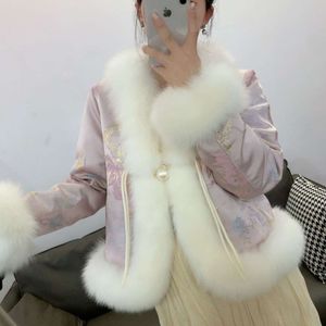 Nouvelle fourrure Haining, manteau de fourrure de renard de Style chinois, Style court pour femmes à la mode, mince et chaud, Kwai 357718