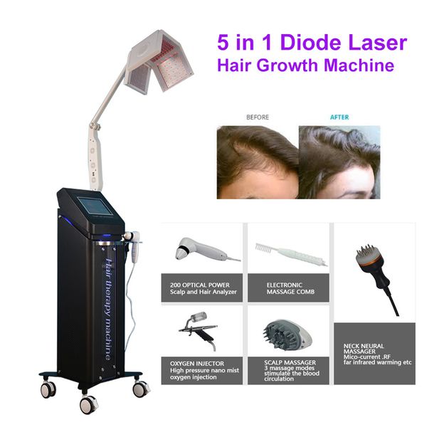 Nouveaux cheveux poussent Diode Laser PDT LED lumière rouge traitement de perte de cheveux Salon de beauté pour la vente en gros