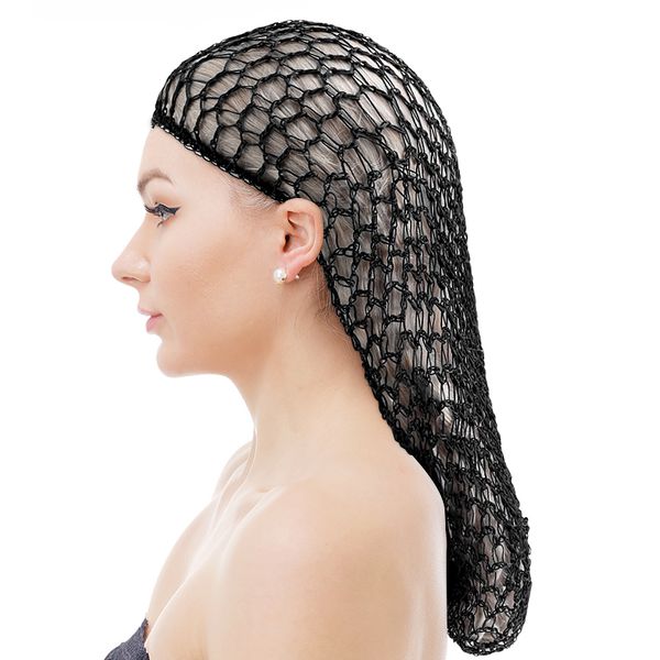 Nouveau filet à cheveux femmes doux rayonne Snood filet à cheveux à la main crochet soyeux filet capuche soins des cheveux casquette bandeau accessoires cheveux femme