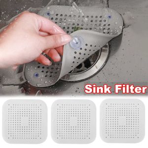 Nouveau évier de cheveux filtre en silicone anti-blogage de cuisine Évier de vidange filtrage du sol de drainage de plancher couvre les accessoires de salle de bain ménagers