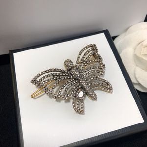 Nouvelle épingle à cheveux Designer bijoux en épingle à cheveux diamant papillon épi-à cheveux g bijoux de bijoux cadeau