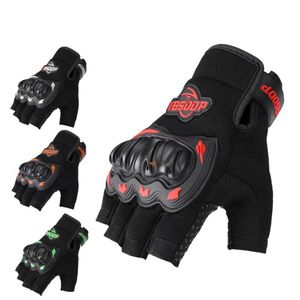 Nuevos guantes de medio dedo para montar Guantes antideslizantes transpirables resistentes al desgaste para deportes al aire libre Trabajos Camping