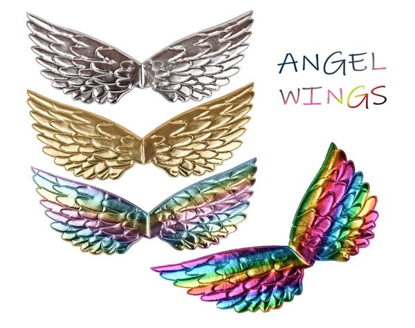 Nouveau Halloween Angel Wings Children039 Performance accessoires Cosplay Party Scons couleurs Ailes Unicorn Wings for Kids 6912382