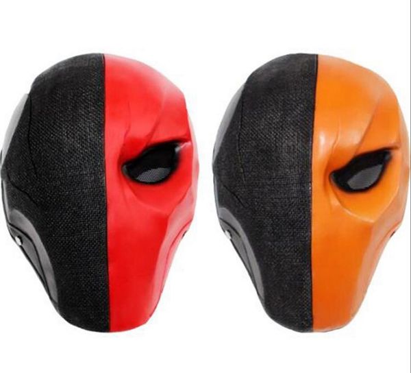 Máscara de resina Arrow Deathstroke para Halloween Cosplay - Accesorio de disfraz de mascarada de cara completa con diseño de Terminator