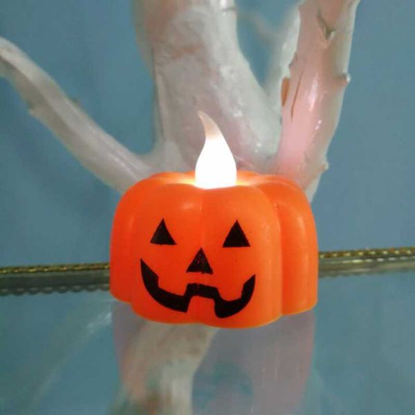 Nouveau Halloween Bougie Lumière LED Coloré Chandelier Décoration De Table Citrouille Squelette Mignon Décoration De Table pour La Fête D'halloween