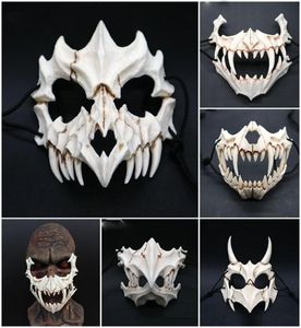 Nieuwe Halloween Cosplay Resin Dragon God Yasha 2d Horror Theme Party Animal Skull Face Masquerade Scary Mask T2001163492104